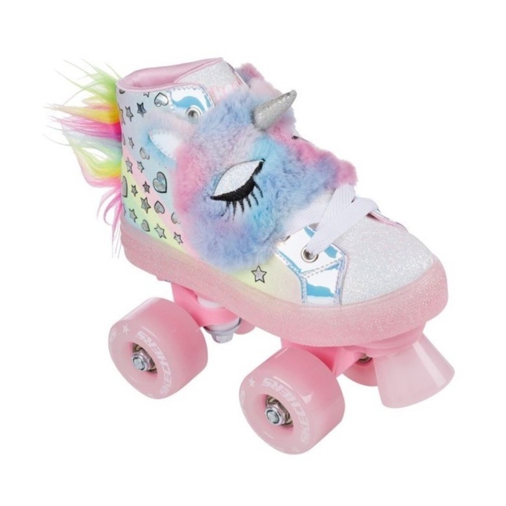 #95 Unicorn skechers roller skates girls size 1
